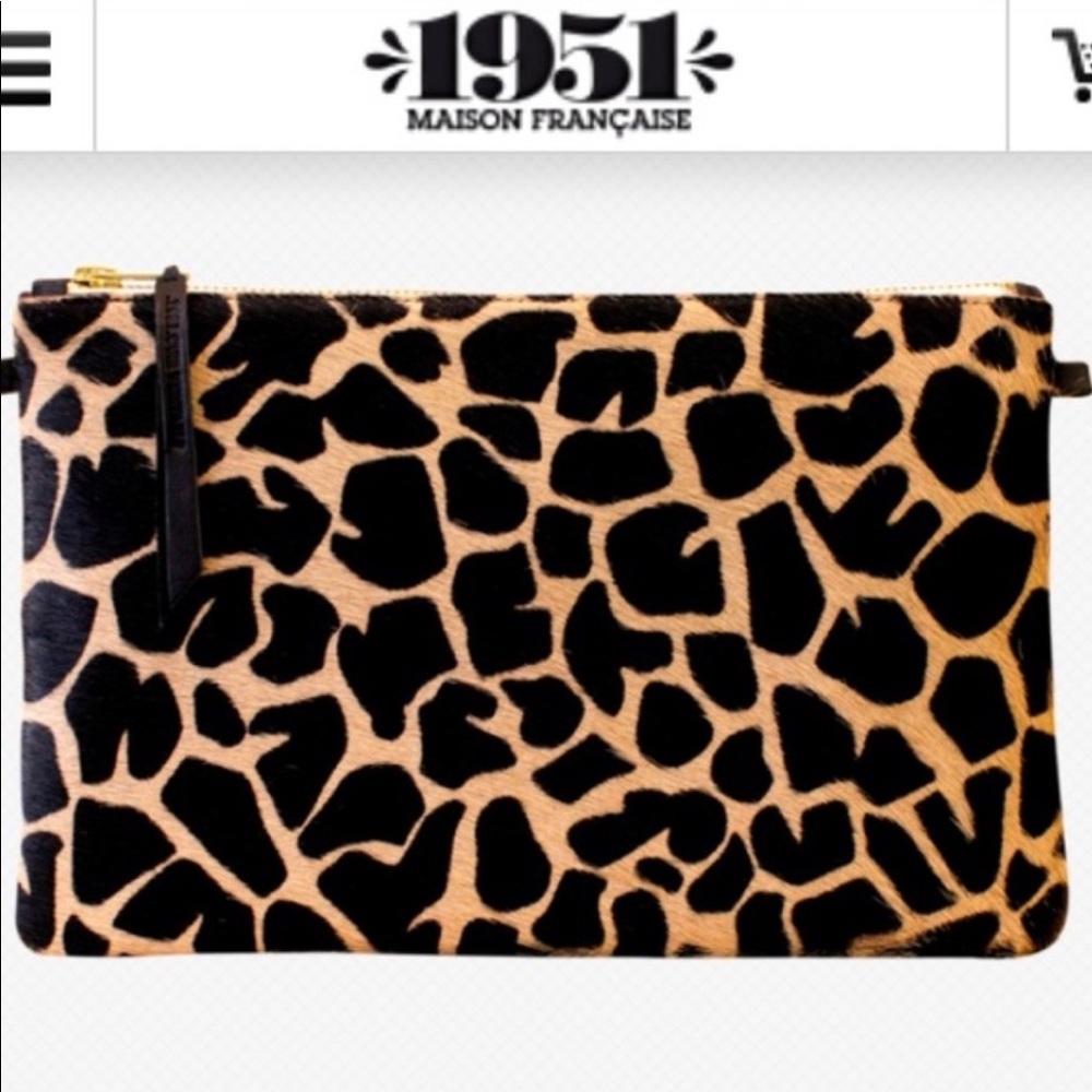 1951 Maison Francaise XL Clutch in Large Giraffe